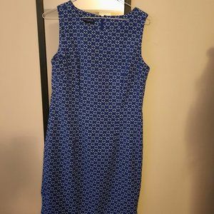 Designer Mario Serrani Blue and White Summer Dress